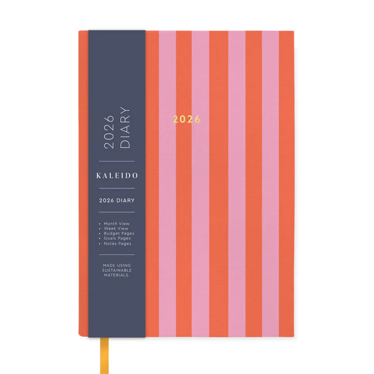 Ohh Deer - A5 Linen Stripe Diary 2026