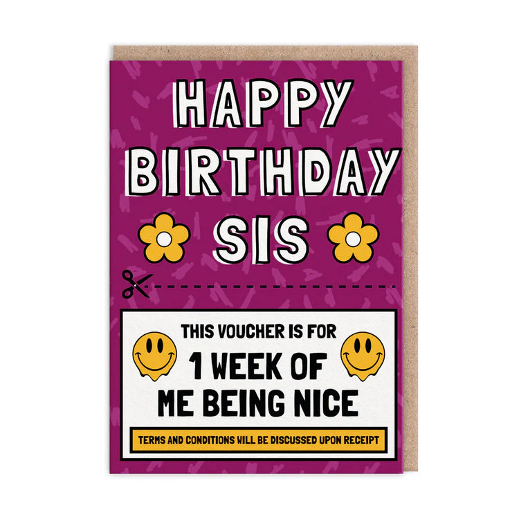 Ohh Deer - Sis 1 Week Of Being Nice Voucher