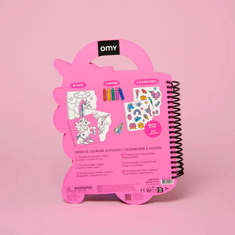 Omy - Super Couloring and Sticker Book - Lily Unicorn - Image 3