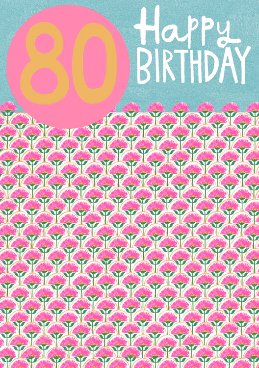 Paper Salad - 80th Pink Flowers