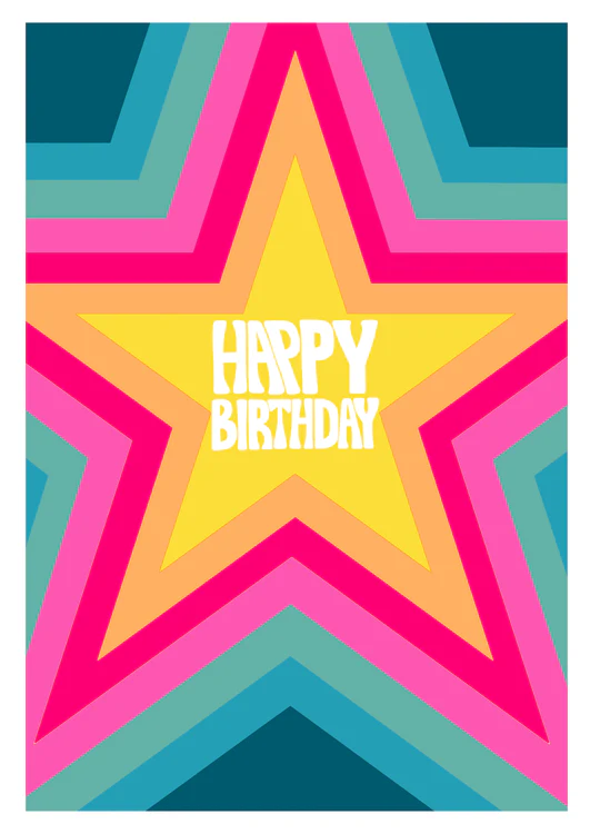Paper Salad - Birthday Star Beams