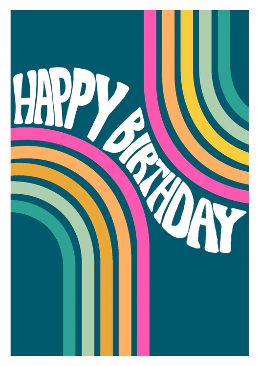 Paper Salad - Retro Rainbow Birthday