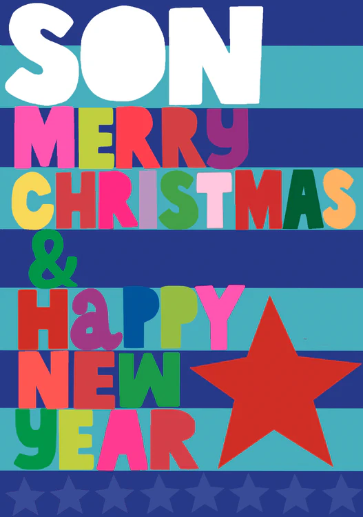 Paper Salad - Son Merry Christmas