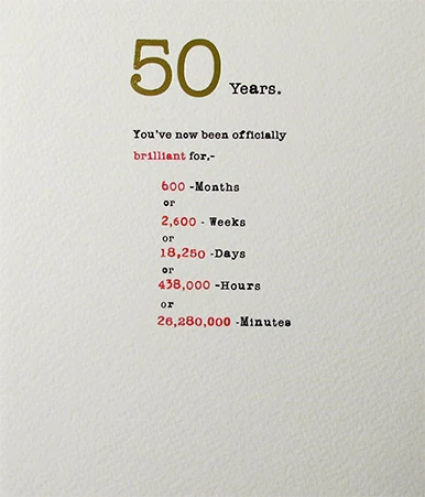 Paperlink - 50th birthday