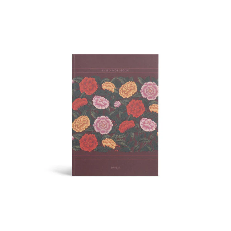 Papier - Floral Softcover Fold-Out Notebook