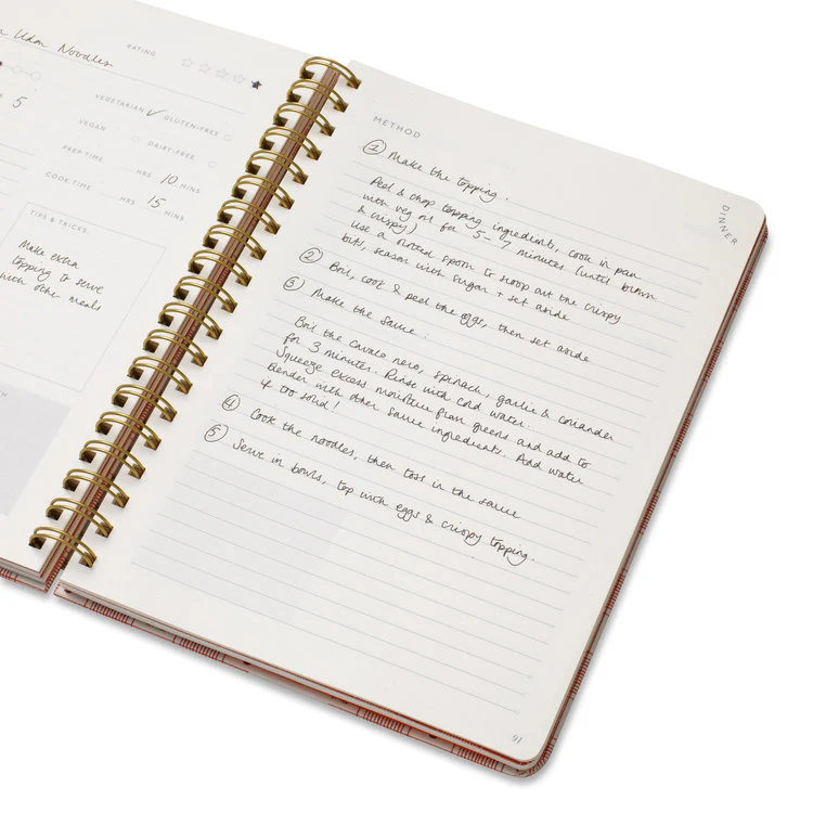 Papier - Lobster Patterned Spiral Recipe Journal - Image 2