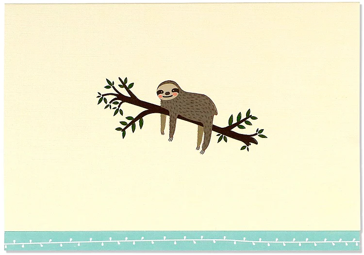 Peter Pauper - Sloth Notecards x 14