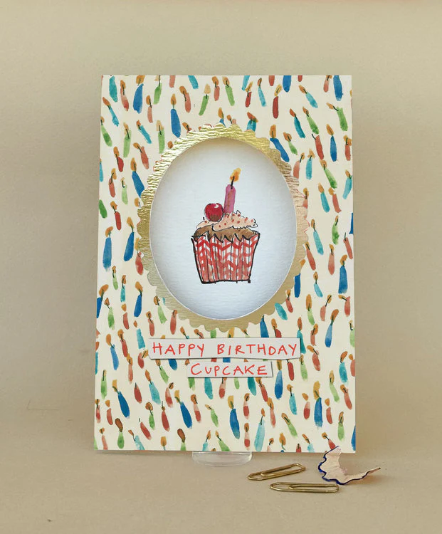 Poet And Painter - Happy Birthday Cupcake