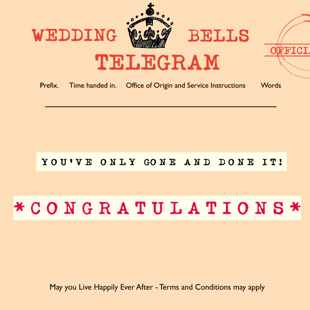 Poet and Painter - Telegraphic Wedding Bells