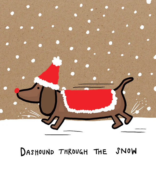 Portfolio - Dashound Through the Snow