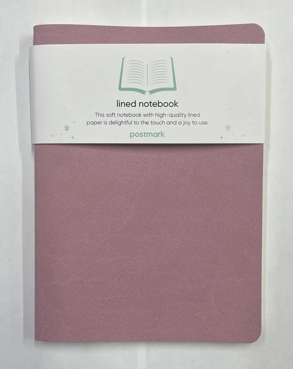 Postmark + CIAK - B6 Ruled Notebook Dusty Rose / Green