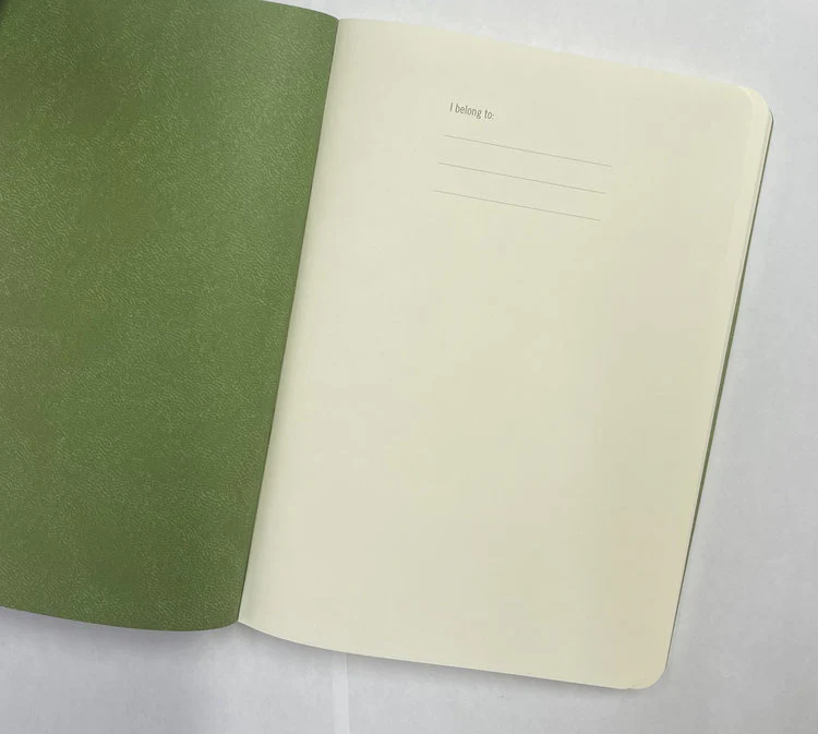 Postmark + CIAK - B6 Ruled Notebook Dusty Rose / Green - Image 2