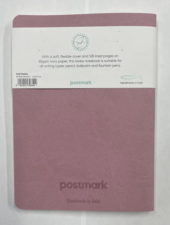 Postmark + CIAK - B6 Ruled Notebook Dusty Rose / Green - Image 4