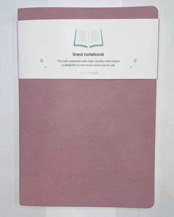 Postmark + CIAK - Ruled Notebook Dusty Rose / Green