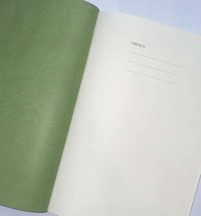 Postmark + CIAK - Ruled Notebook Dusty Rose / Green - Image 2