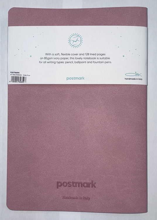 Postmark + CIAK - Ruled Notebook Dusty Rose / Green - Image 4