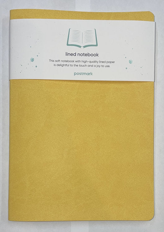 Postmark + CIAK - Ruled Notebook Yellow / Cerulean A5