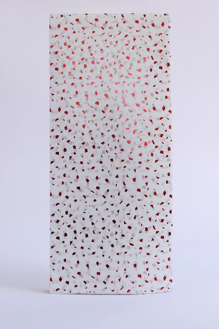 Postmark Tissue Paper - Red Shimmer