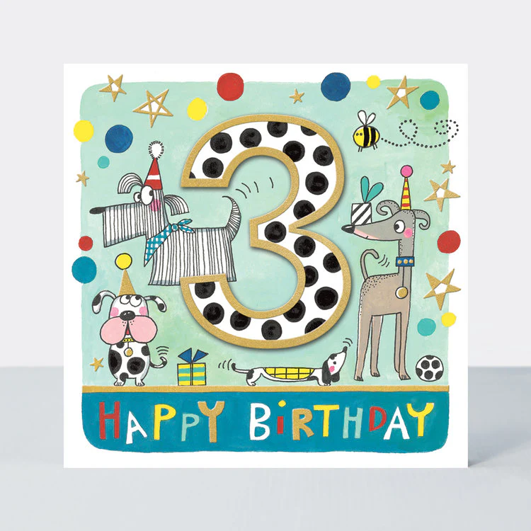 Rachel Ellen  - Age 3 Birthday Dogs