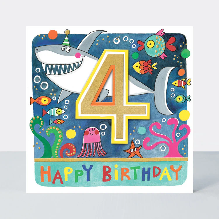 Rachel Ellen - Age 4 Birthday Shark