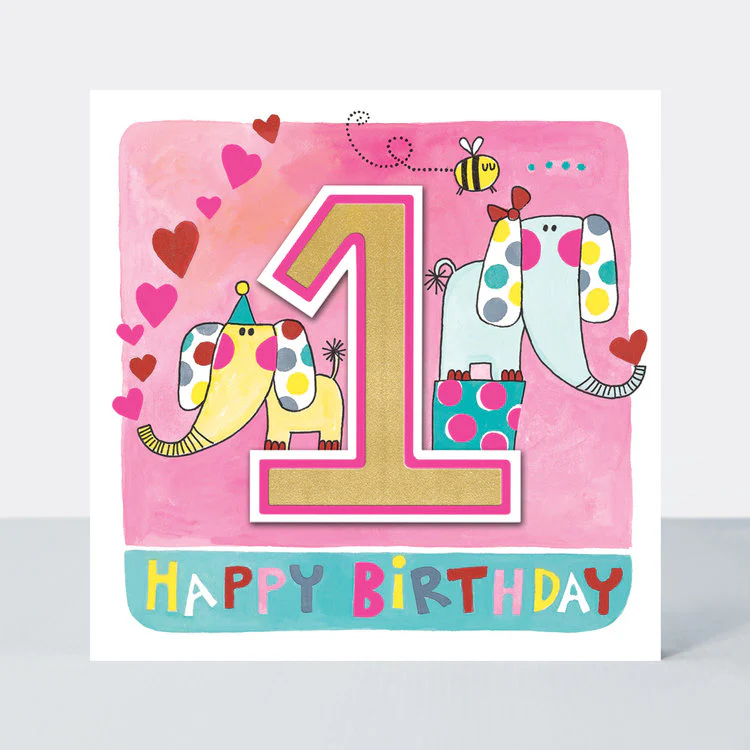 Rachel Ellen - Birthday Elephants Age 1
