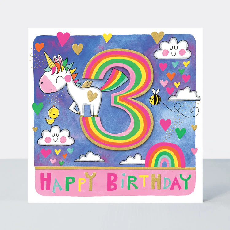 Rachel Ellen - Birthday Unicorn Age 3