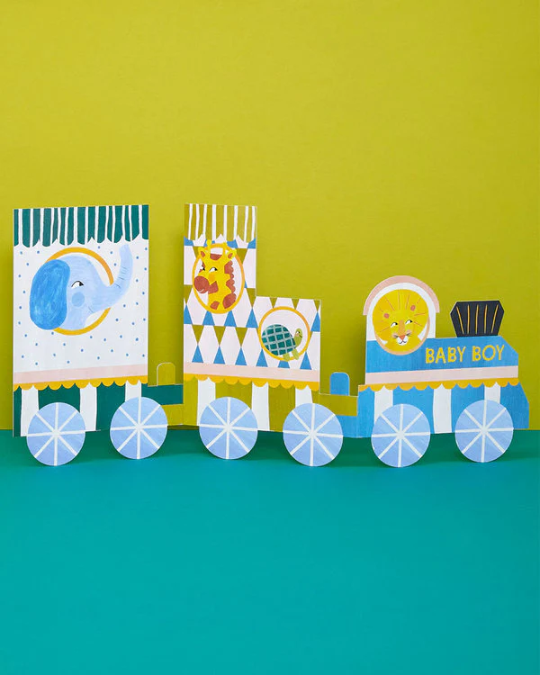 Raspberry Blossom - Baby Boy - Animal Train