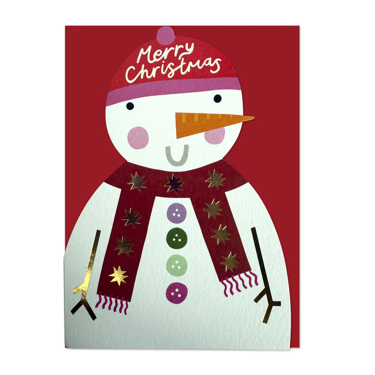 Raspberry Blossom - Snowman Die-cut