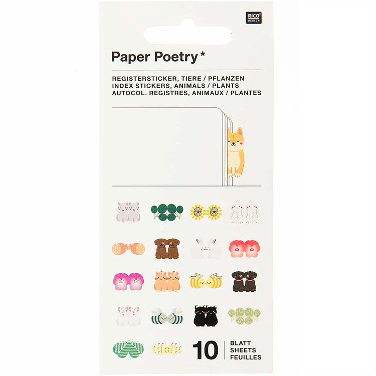Rico Design - Stickerbook Index Animal