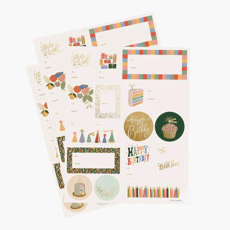 Rifle Paper - Birthday Cake Sticker Sheets