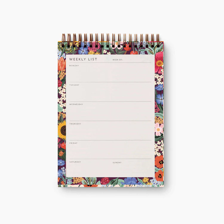 Rifle Paper - Blossom Weekly Desktop Notepad