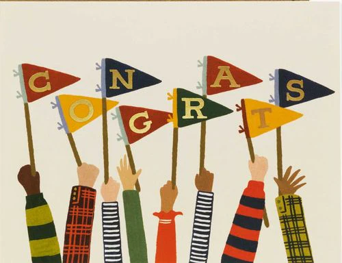 Rifle Paper -  Congrats Flags