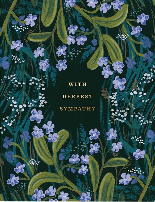 Rifle Paper - Sympathy Navy Bouquet