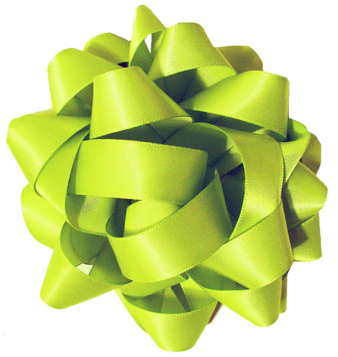 Satin bow - Lime