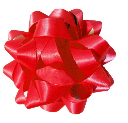 Satin bow - Red