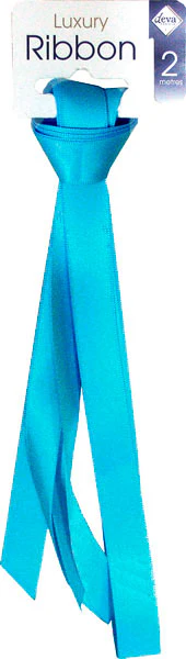 Satin ribbon - Aqua