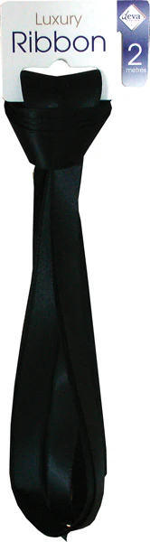 Satin ribbon - Black