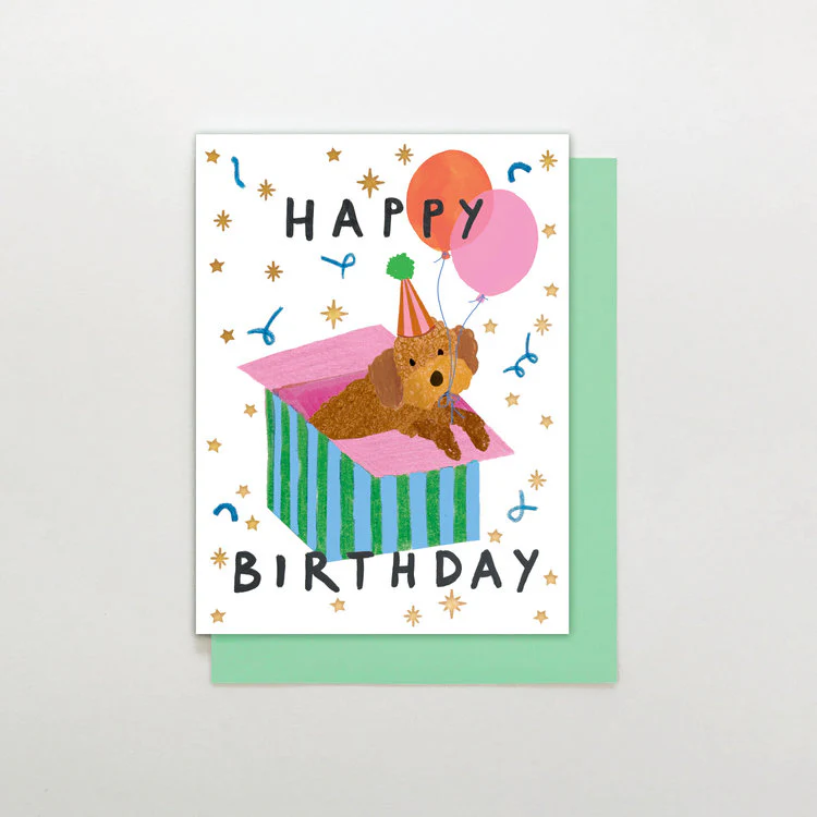 Stop The Clock - Birthday Dog In Box