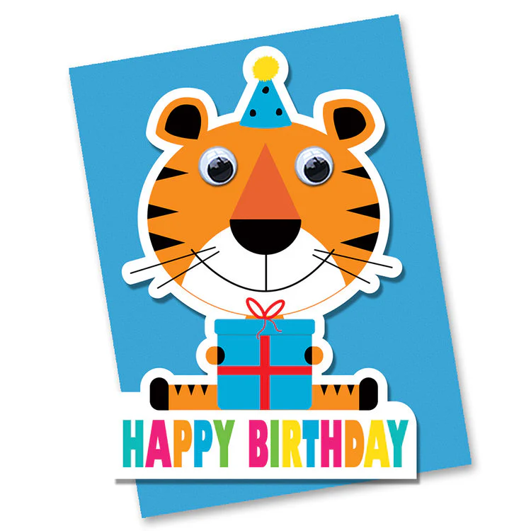 Stripey Cats - Tiger Bday Cut out