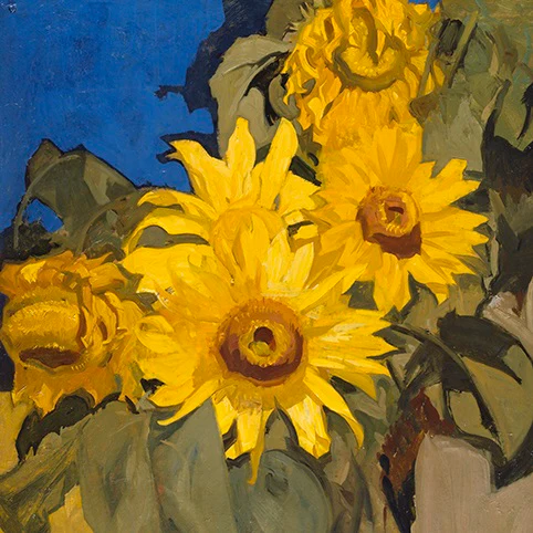 Sir Frank Brangwyn - Sunflowers