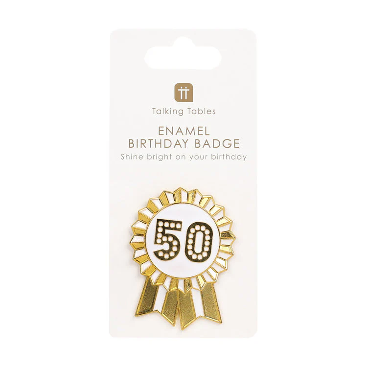 Talking Tables - Birthday Badge No.50
