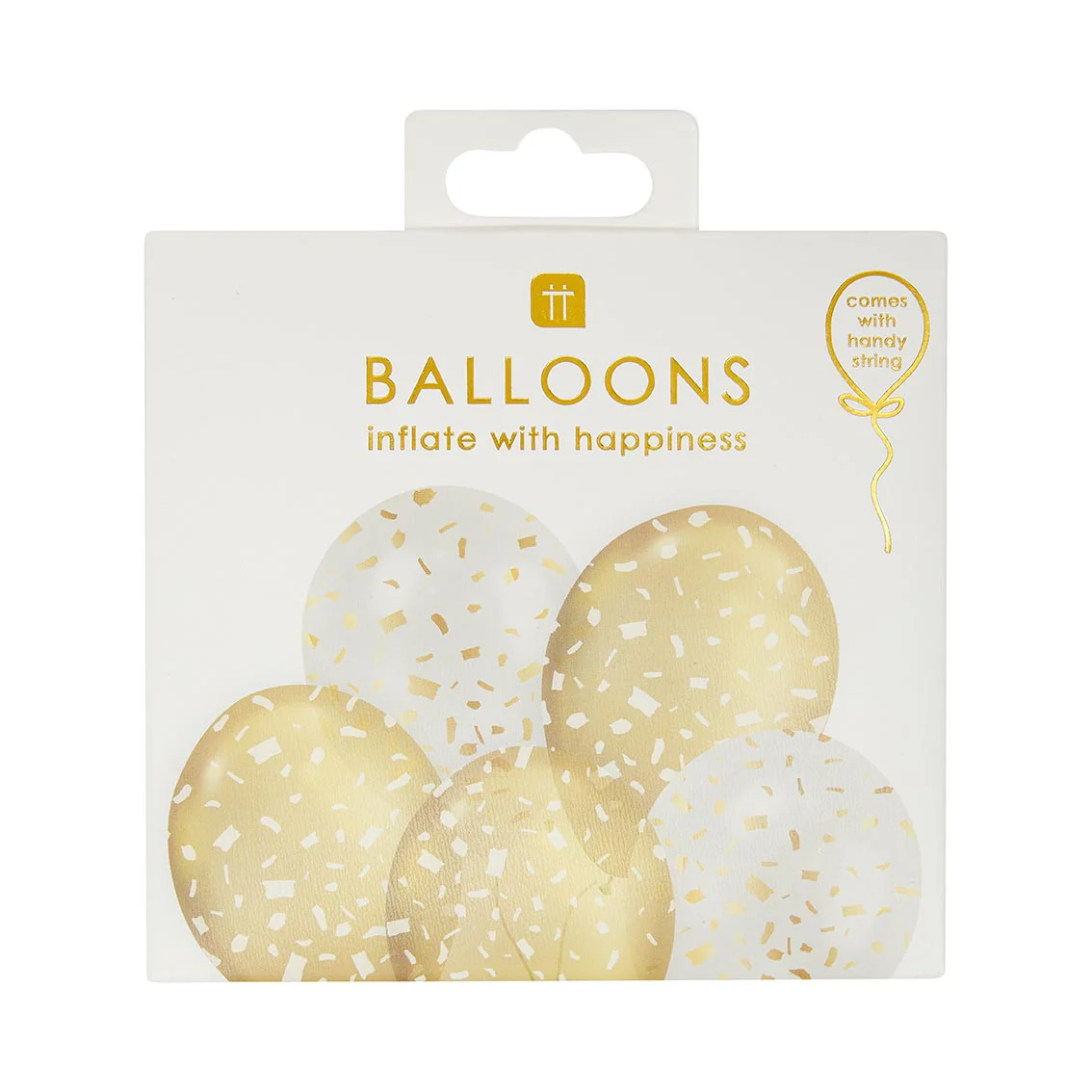 Talking Tables - Birthday Balloons - Gold Confetti