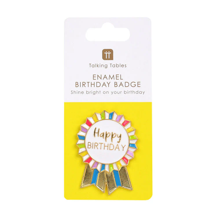 Talking Tables - Metal Birthday Badge