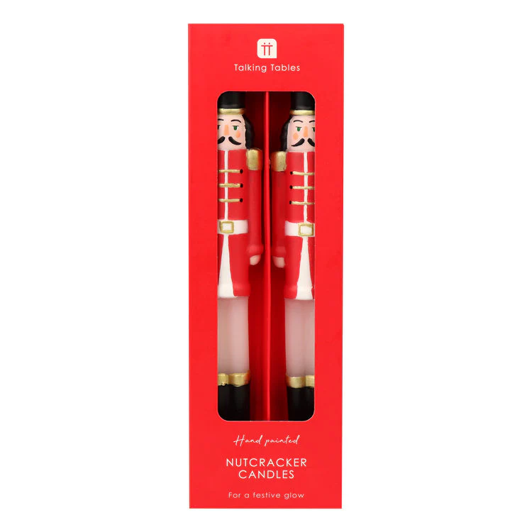 Talking Tables - Nutcracker Shaped Candle 2Pk