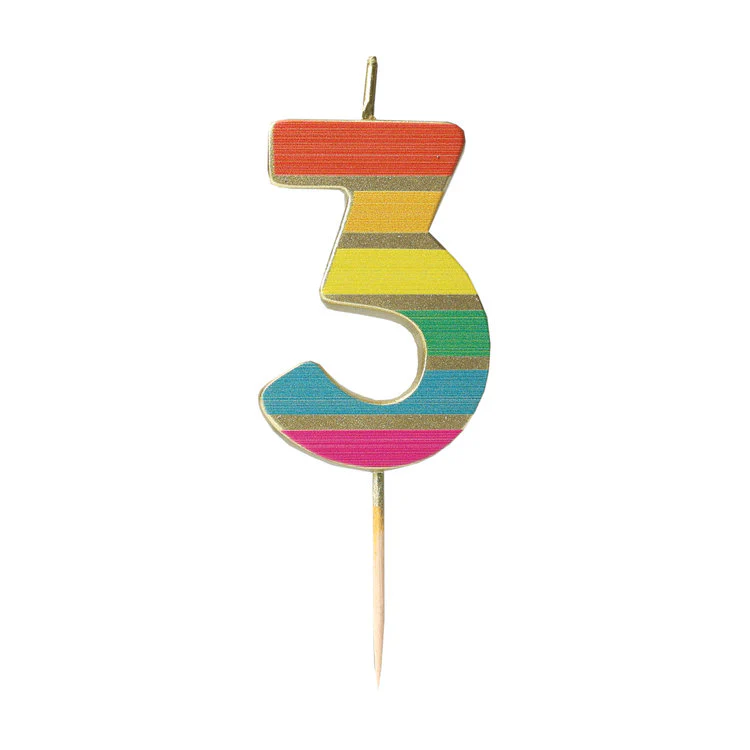 Talking Tables - Rainbow Gold Number 3