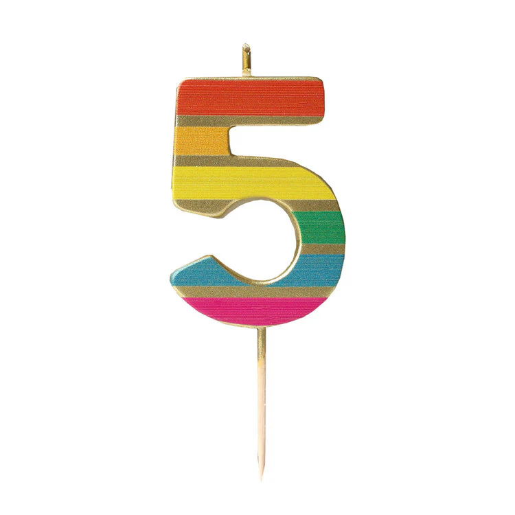 Talking Tables - Rainbow Gold Number 5