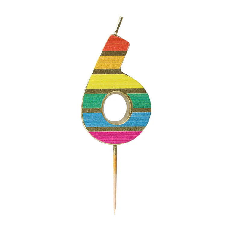 Talking Tables - Rainbow Gold Number 6