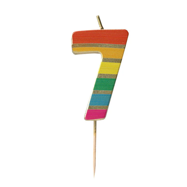 Talking Tables - Rainbow Gold Number 7