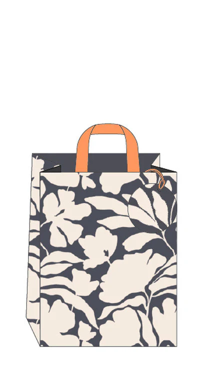 The Art File - Abstract Floral Med Gift Bag
