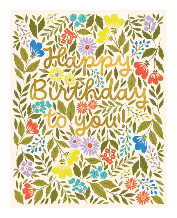 The Art File - Birthday Flowers And Foliage